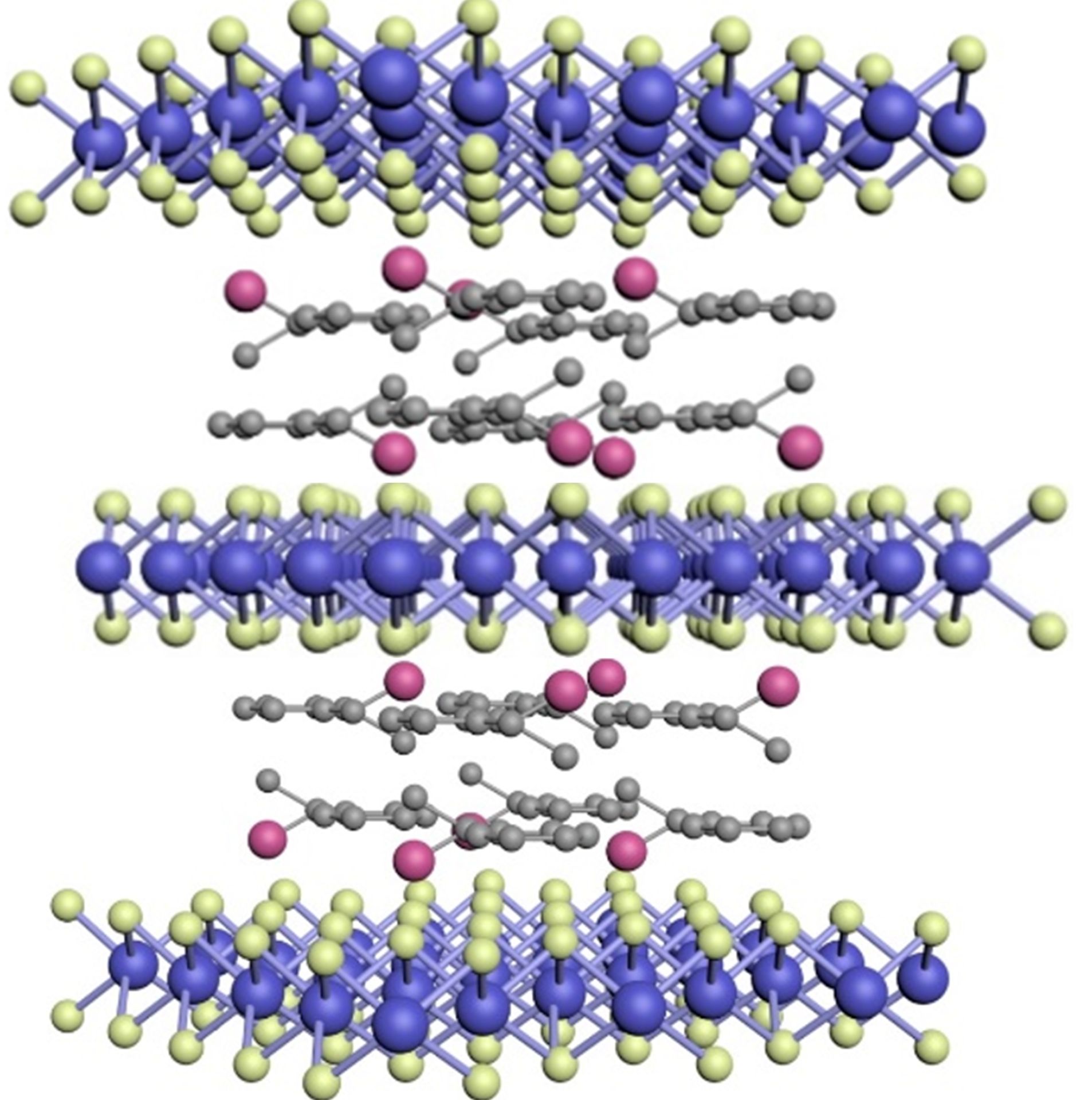 Illustration of a lattice with alternating layers created by a UCLA-led team of researchers. @ Duan Research Group/UCLA