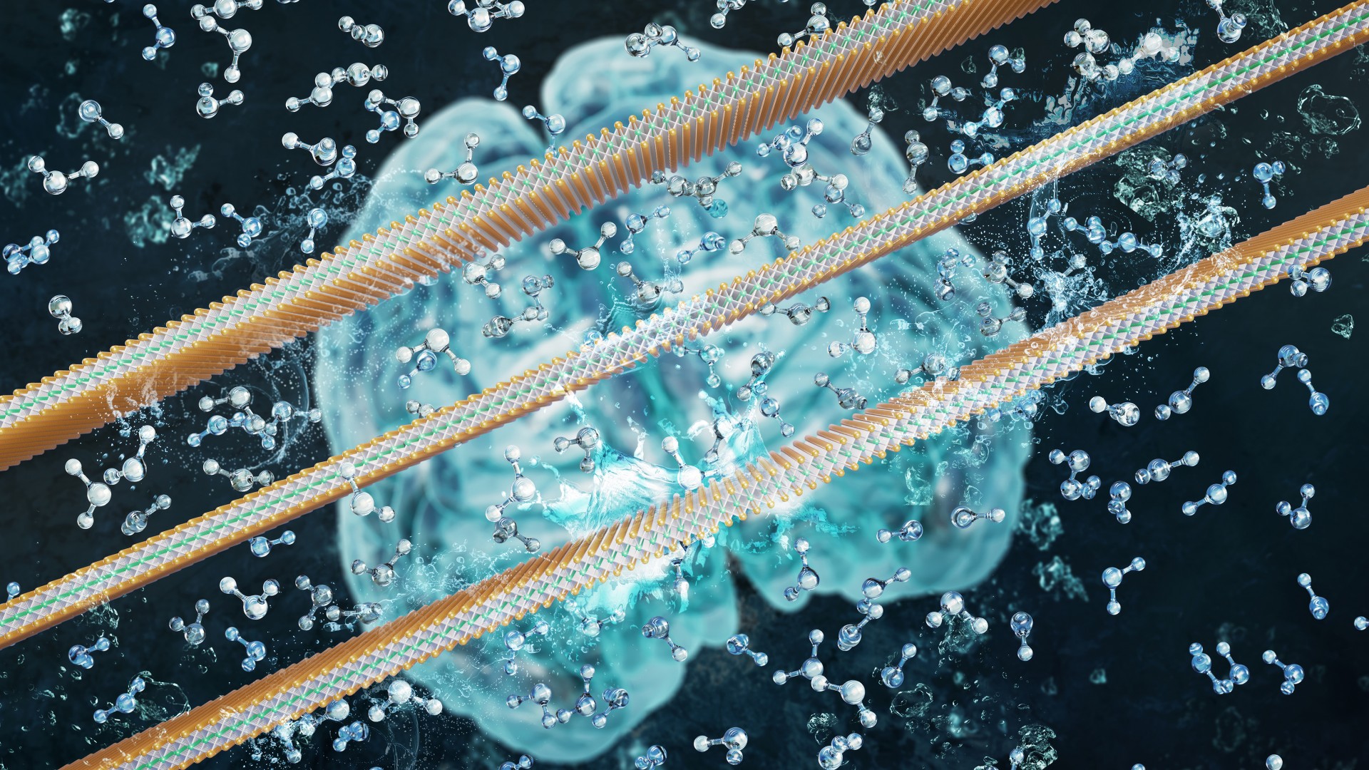 Artist's view of intelligent membranes with memory effects. @ R. Nair