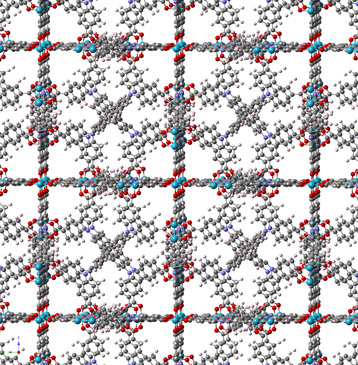 © F.-X. Coudert / CNRS Simulation of DUT-49 atom arrangement when it has not contracted