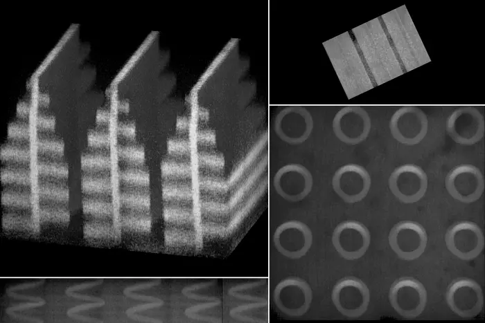 MIT engineers have developed a way to generate 3D photonic devices with nanoscale features, by shrinking them after fabrication. In their new study, they created devices in a variety of shapes, including helices and a shape inspired by the wing of a butterfly. @MIT
