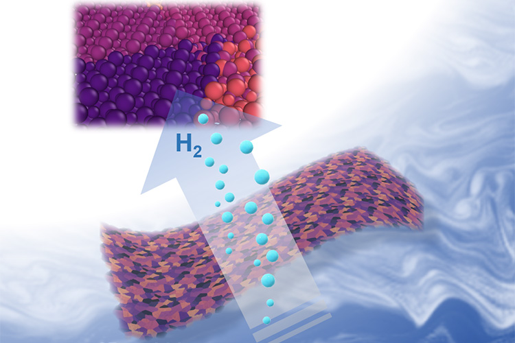Two-dimensional metal carbides spark a reaction that splits water into oxygen and valuable hydrogen gas. Berkeley researchers have discovered an easy new recipe for cooking up these nanometer-thin sheets that is nearly as simple as making Jell-O from a box. @ Xining Zang graphic, copyright Wiley