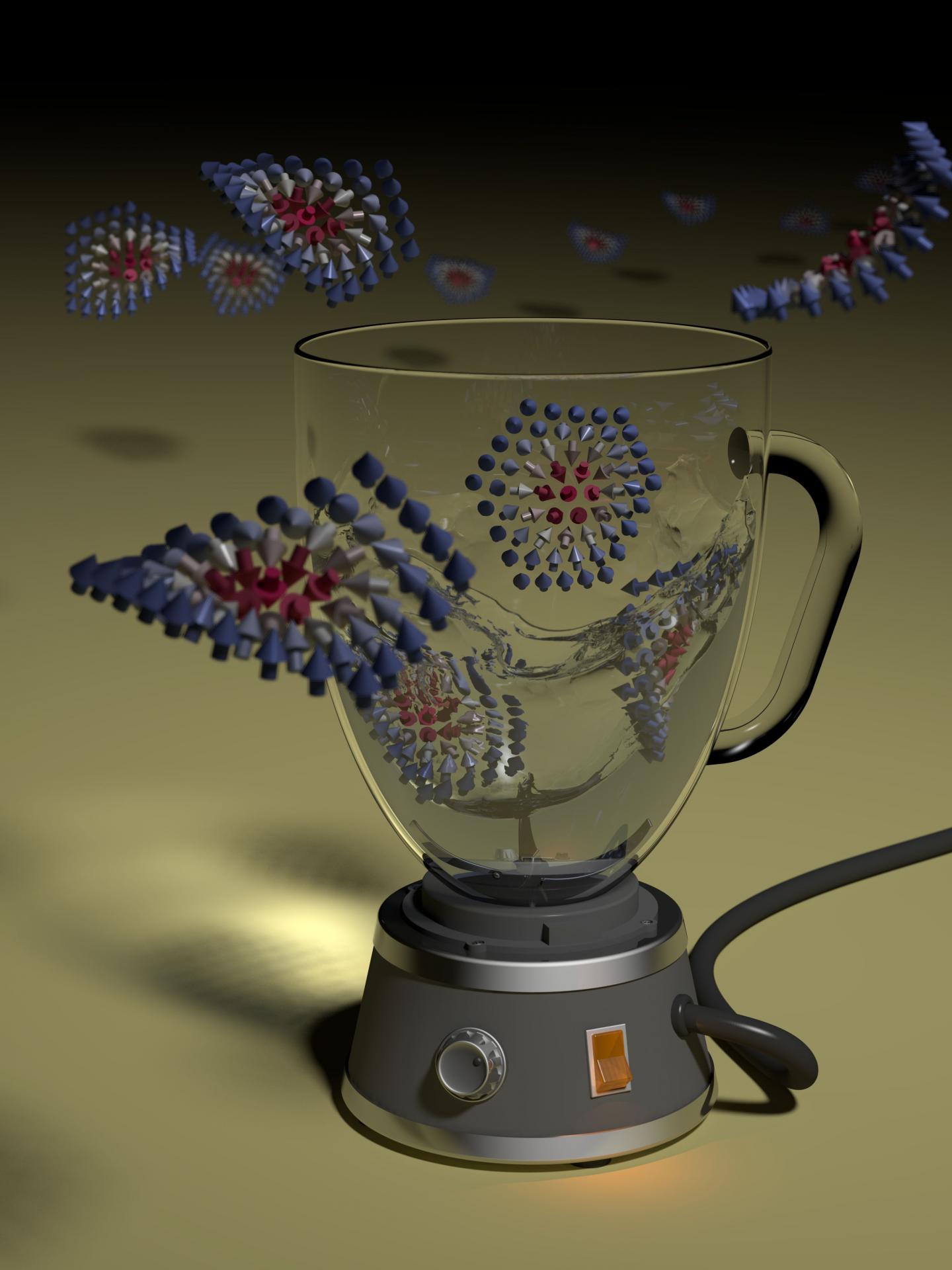 The reshuffler basically works as a skyrmion blender: A specific initial sequence is entered and the result is a randomly reshuffled sequence of output states @ Andreas Donges, University of Konstanz